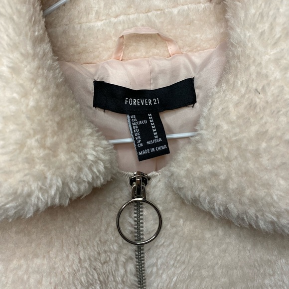 Forever 21 soft pink plush jacket - Picture 4 of 5